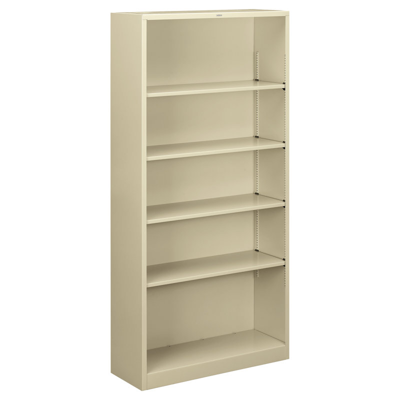 Brigade Standard Bookcase, 71" H x 34.5" W x 12.63" D, Gray