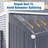 Metal Lean-to Storage Shed Multiple Sizes-84891947