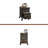 File Pedestal, Dark Oak Finish