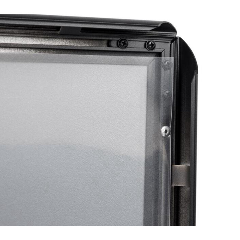 Black Metal Wall and Ceiling Mount Sign Frame