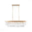 Lustre - Design rectangulaire en cristal, réglable, style industriel et moderne E12, plafonnier en fer de style campagnard-269525536