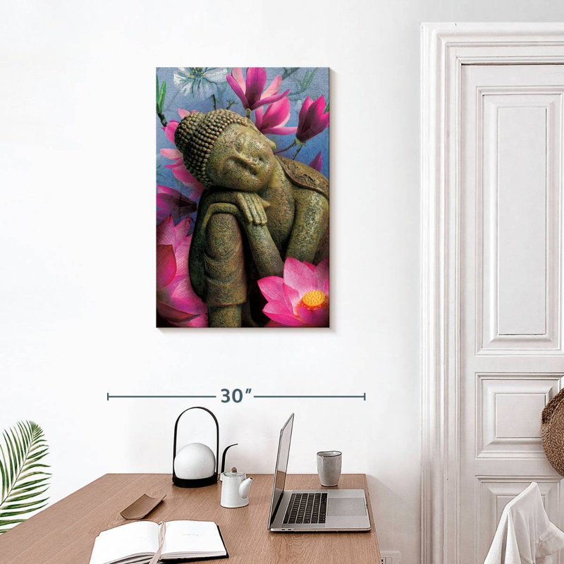 Adella Contemplating Buddha, 30" H x 20" W