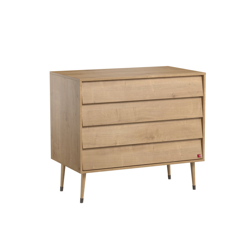 Jaquelin 4 Drawer Chest, Oak