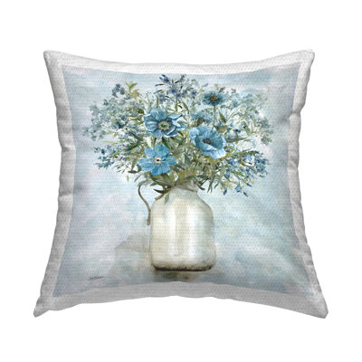 Floral Outdoor Throw Pillow