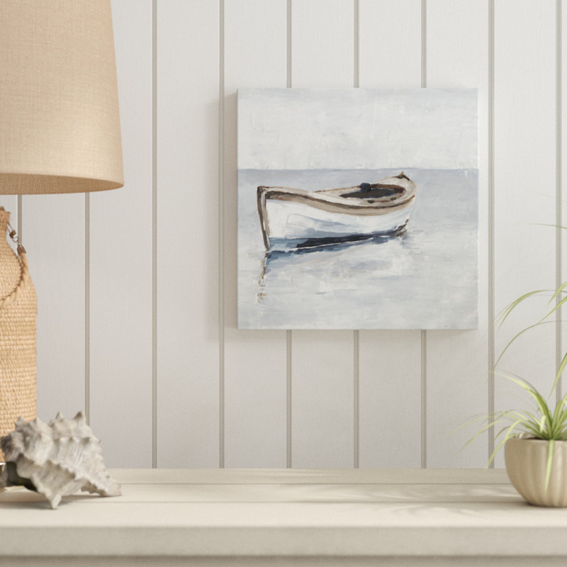 Reflection Horizon II par Ethan Harper - peinture sur toile, H 12 po x l 12 po, Toile tendue
