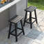 Tabouret de bar extérieur 24 po, chaises de bar en PEHD avec repose-pieds-361119982-361119983