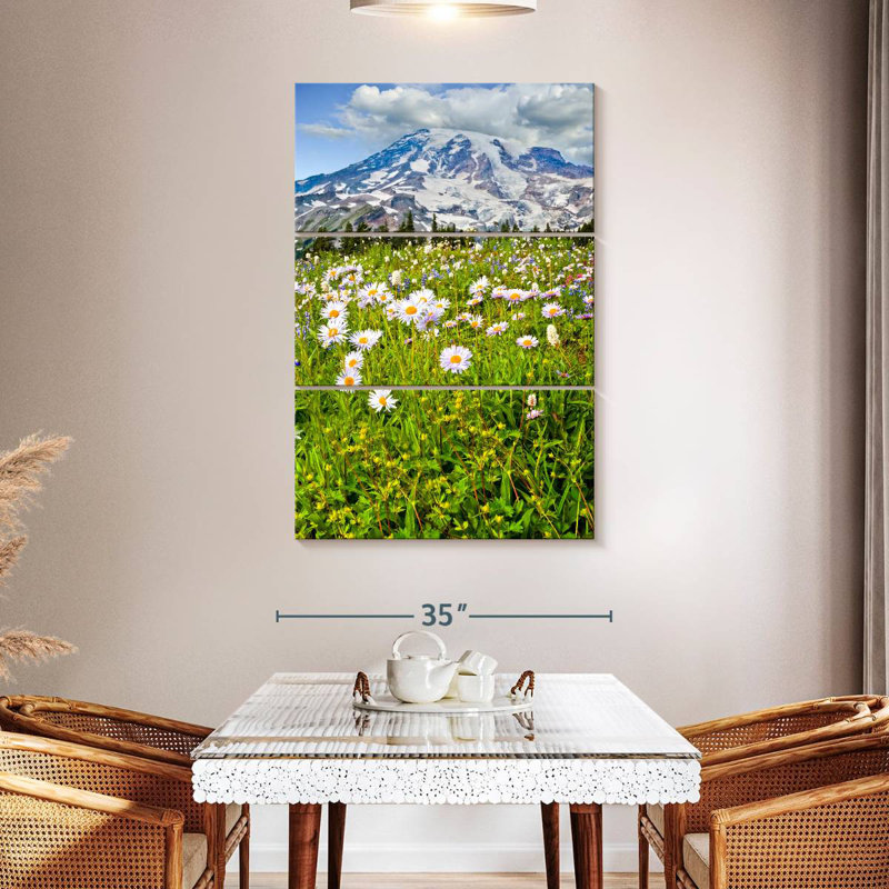 Alvord Mount Rainier Meadow, 57" H x 36" W