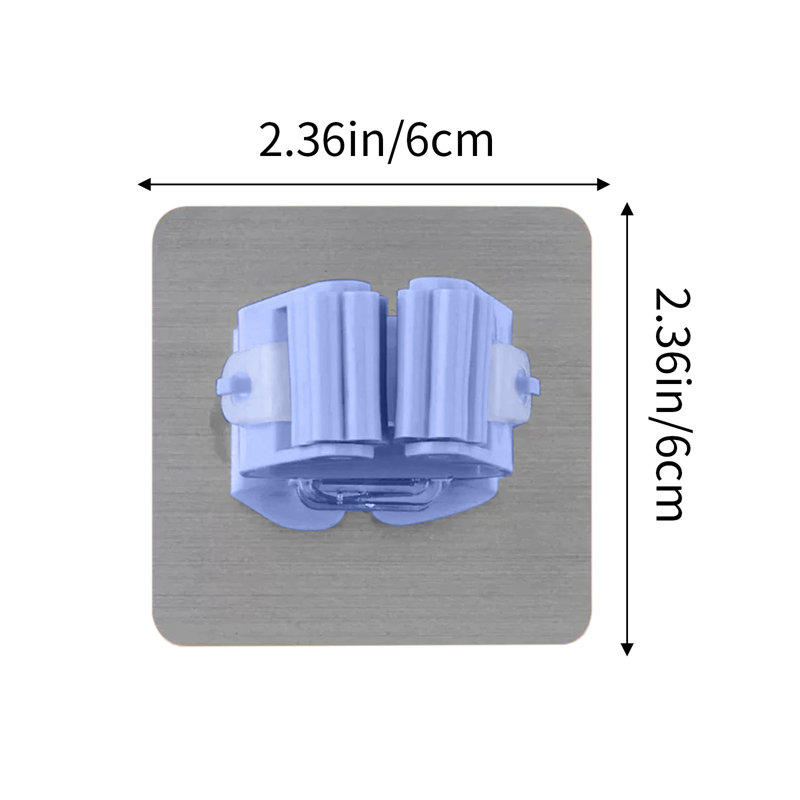 No Hole Mop Hooks Paste, Bleu