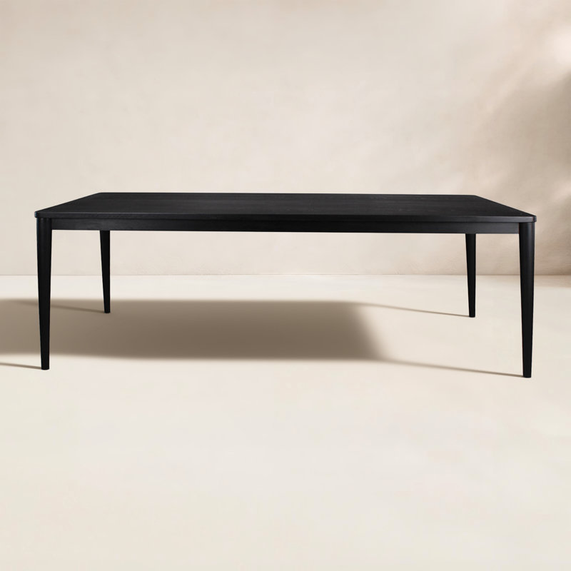 Aria Rectangular Outdoor Dining Table, Black Matte