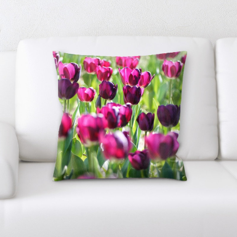 Coussin en jeté tulipa