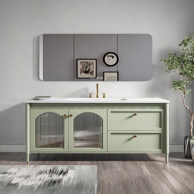 French cream-style bathroom cabinet