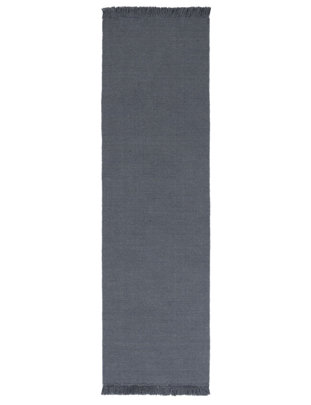 Tapis gris uni en laine / coton tissé à la main Lauren Ralph Lauren, Tapis de couloir 2 pi 3 po x 8 pi