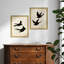 Martha Stewart Bedford, art mural en papier, silhouette d'oiseau décoratif II, 19,75 po x 25,75 po, décor de salon et de chambre à coucher, encadré