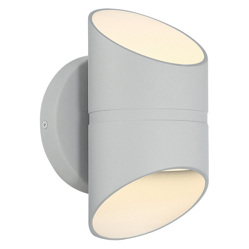 Jarris Steel Wall Light, 8" H x 4.75" W x 4.75" D, Satin