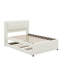 Lit plateforme double avec lit gigogne