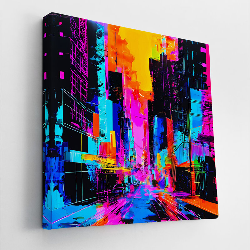 Painted Metropolis, 24" H x 24" W