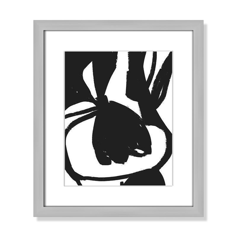 «Line Line Collection», Tulipe suspendue sur papier par Leah Straatsma, H 15 po x l 13 po x P 1,25 po