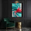 Art numérique sur toile bleue-163961235