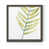 Toile avec cadre gris