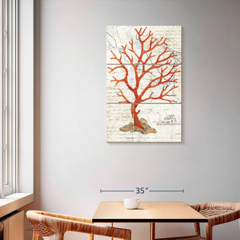 Brampt Textured Coral, 57" H x 36" W