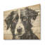 Sarabi Dog Portrait - Art mural en bois de chien sur bois de pin naturel-101406588