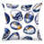Bleu marine foncé et orange vif