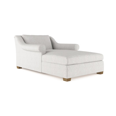 Chaise longue à accoudoirs roulés Thompson