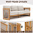 Outdoor Acacia Wood Sofa With Cushions