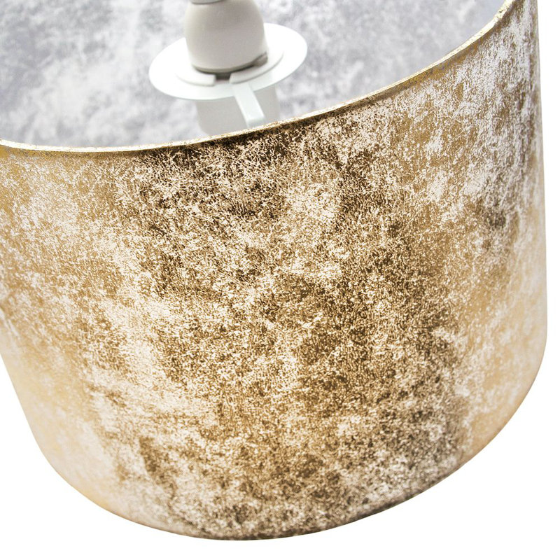 18cm H Plastic Drum Lamp Shade ( Screw On ) in Gold