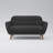 Carolos 58" Round Arms Loveseat-1485467124
