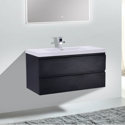 41.5'' Wall Mounted Single Bathroom Vanity Base Only