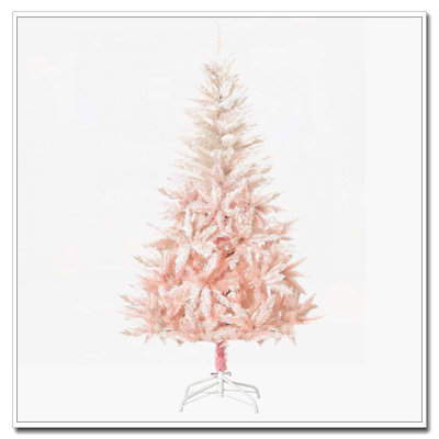 7ft Unlit Spruce Artificial Pink Christmas Tree
