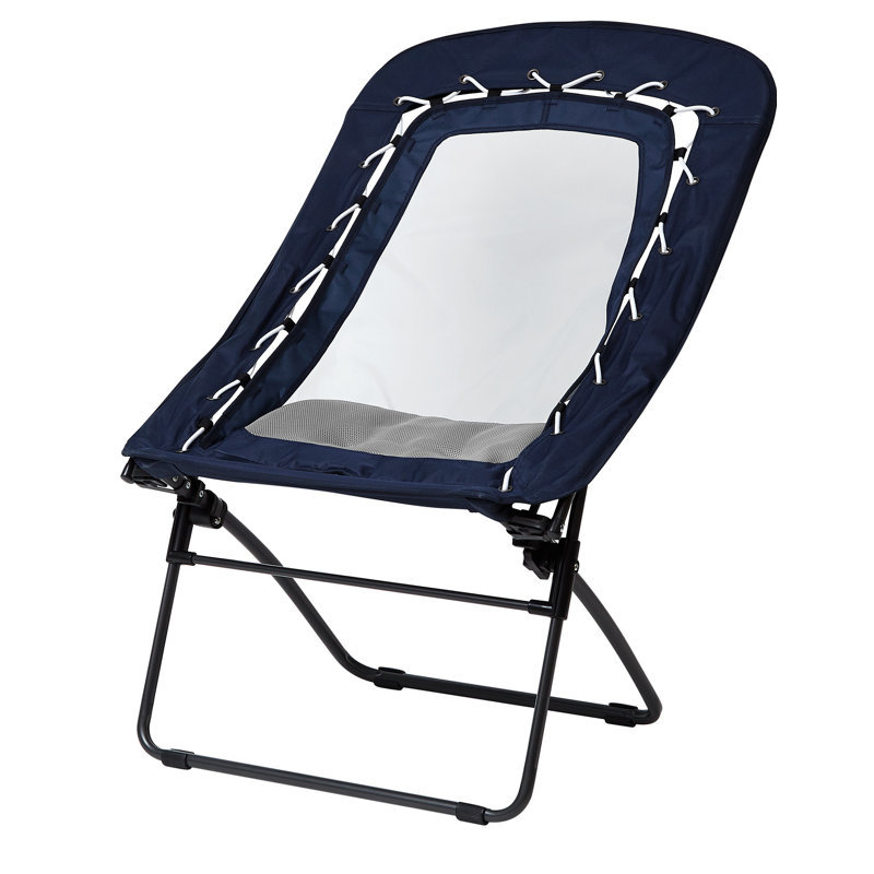 Chaise pliante en maille Sosik Bungee, Bleu nuit