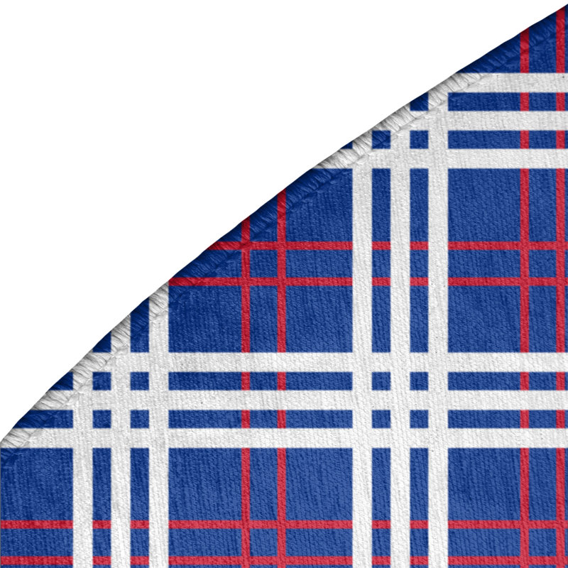 Plaid Indoor Rug, Round 5'