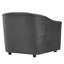 Fauteuil capitonné en velours Modway Annonce Performance-947194920