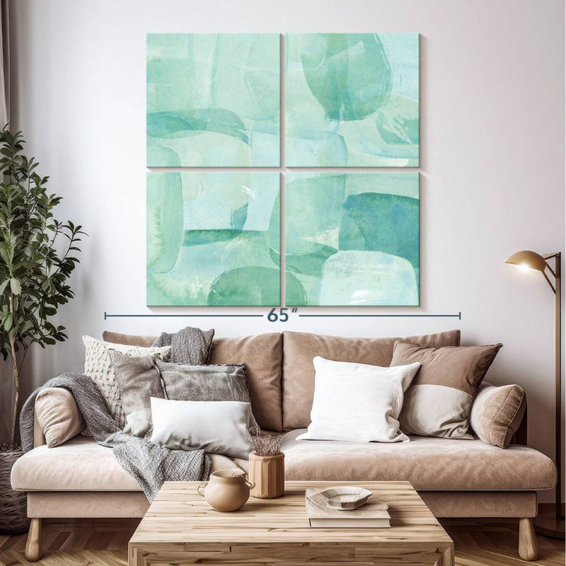 Avery Sea Glass Reflection II, H 50 po x l 50 po