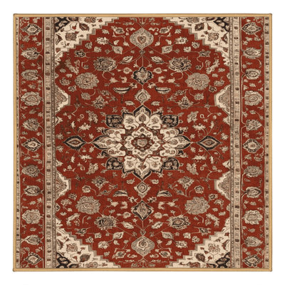 Tapis brun lavable à la machine