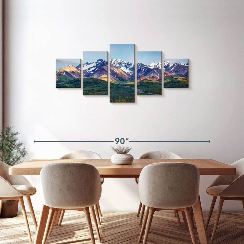 Denali Mountainscape, 30" H x 68" W