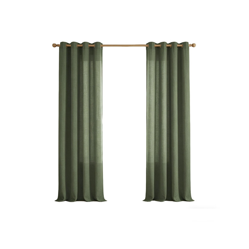 Semi Sheer Curtain Panel Pair