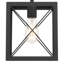 Luminaire suspendu de style lanterne carré / rectangulaire à 1 lumière certifié UL-1869814831