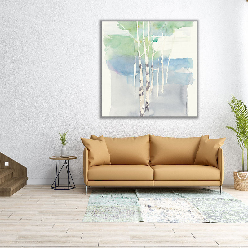 Aspens I - reproduction d'art sur toile, H 12 po x l 12 po