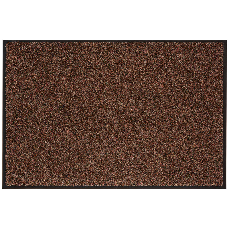 Wimer Non-Slip Doormat, 80cm L x 50cm W, Brown