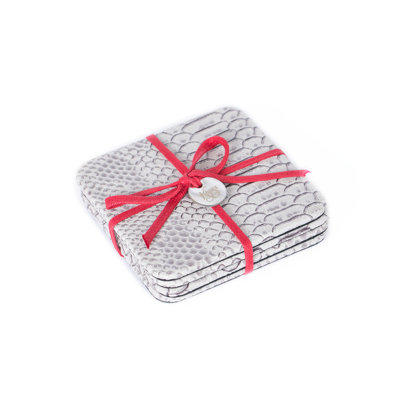 Coasters with Kiyasa Cording, Set of 4