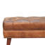 Banc en cuir véritable Alekzandra