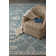 Blair Oriental Hand Hooked Area Rug in Deep Green Blue/Gray/White
