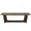 Bureau de direction 71 po pour bureau à domicile - Table d'ordinateur industrielle en bois rustique avec piédestal en bois massif, grand poste d'écriture pour bureau ou bureau - Finition résistante aux égratignures - Brun rustique
