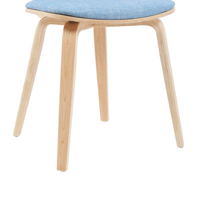 Decklen Mid-century Armless Dining Chair in Polyester Upholstery