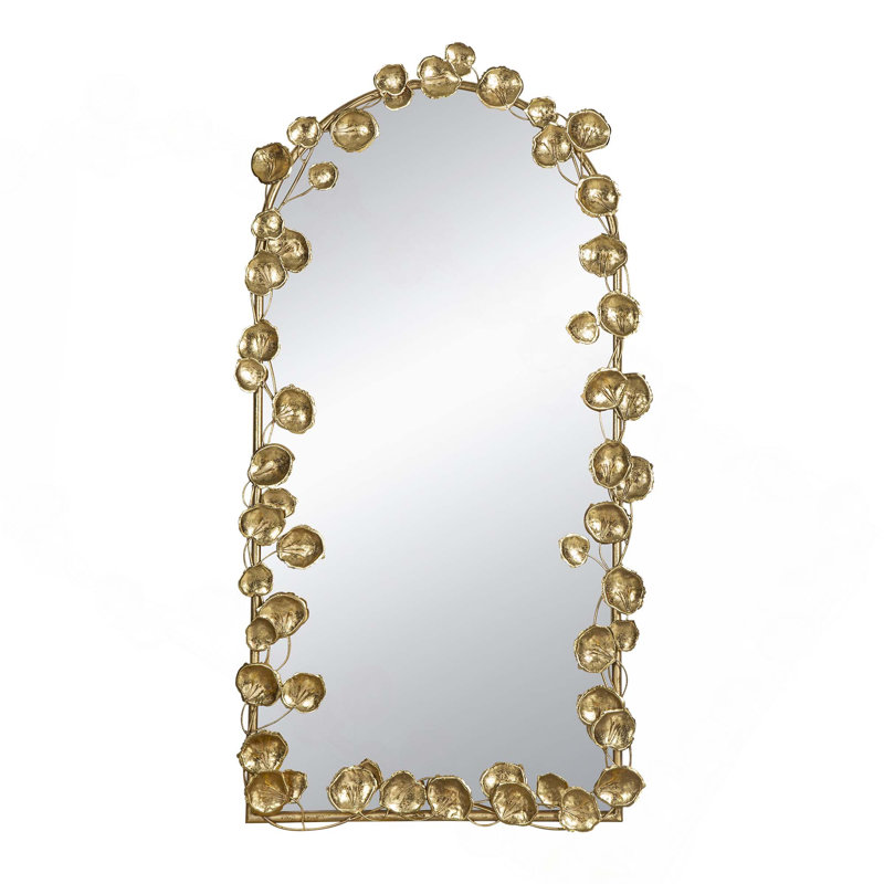 Full Length Arched Wall Decorative Mirror With Light Reflection And Durable Protection For Brightening And Spacious Room Ambiance