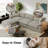 Upholstered Sectional Sofa, Cloud Couch Modular Sofa Deep Seat Couch for Living Room Bedroom-613353357