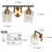  Balendran 2-Light Dimmable Vanity Light-Hammer Glass-270683541